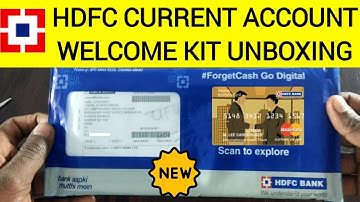HDFC CURRENT ACCOUNT WELCOME KIT UNBOXING | hdfc bank current account welcome kit agri current acc..
