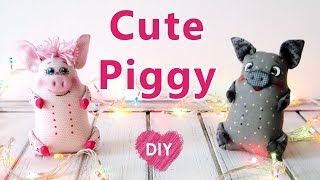 DIY. How to sew a cute toy PIGGY.
