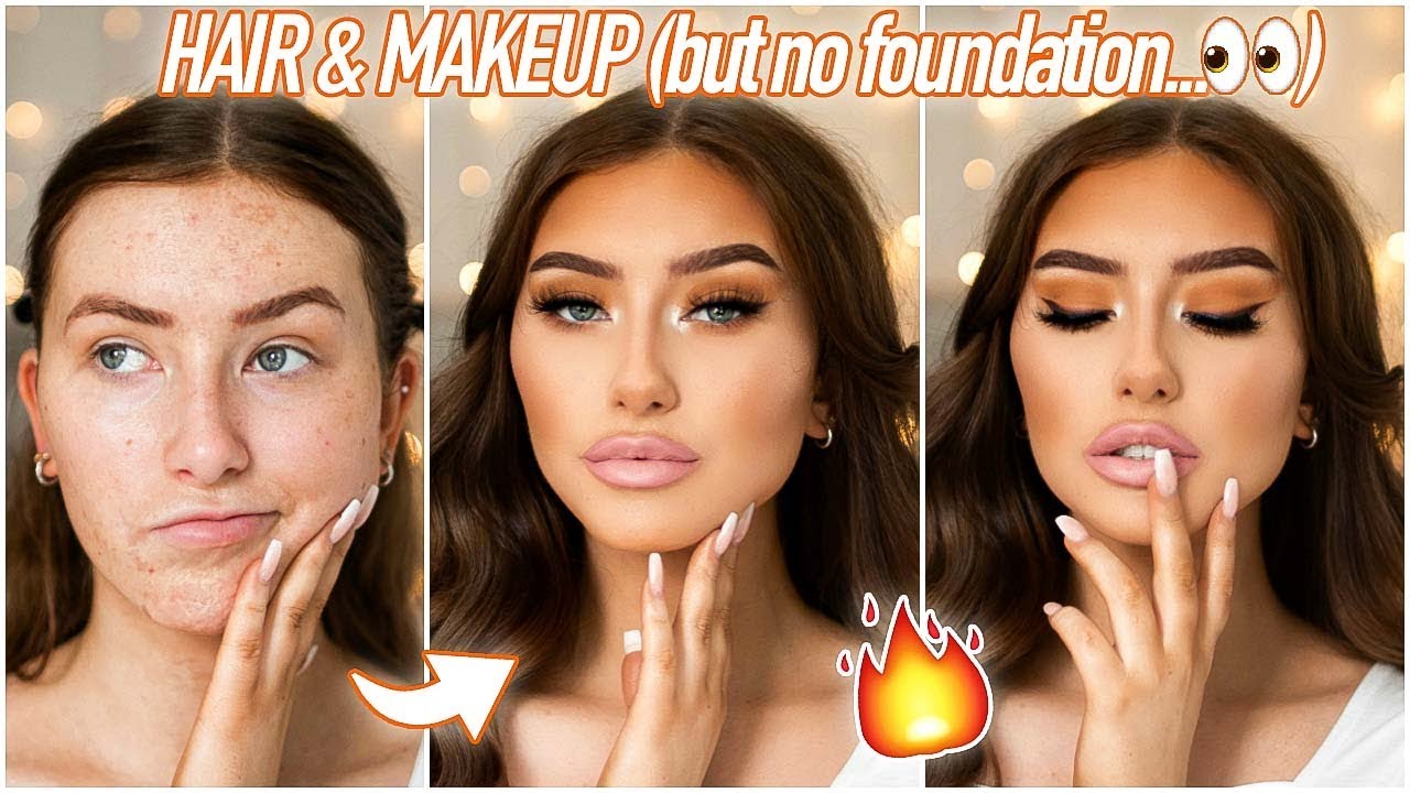 EASY SUMMER HAIR & MAKEUP (NO FOUNDATION!) Tutorial 2019 | Hannah Renée