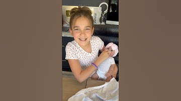 Watch Her Open the CUTEST Reborn Baby Doll  🥰🥰 #reborn #unboxing #shorts