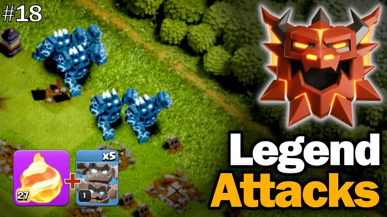 Legend League Attacks With Meteor Golem + Fireball Army 🔥 | COC #18