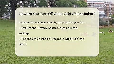 How Do You Turn Off Quick Add On Snapchat? - Everyday-Networking