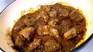 HOW TO COOK OX LIVERS | SOFT #OXLIVER RECIPE | LIVER STEW RECIPE screenshot 4