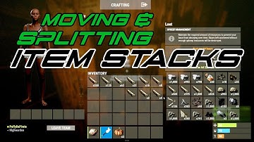 Rust Game - Moving and Splitting Item Stacks (Made Easy!)