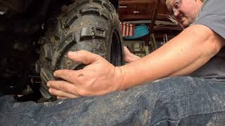 Prepping my ATV for skidding logs 
