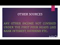 Heads of Income