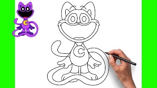 How to Draw CATNAP | POPPY PLAYTIME | EASY