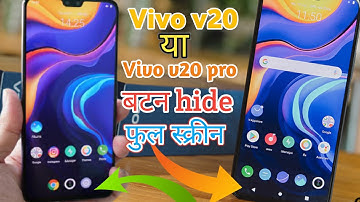 vivo v20 pro full screen display settings | Vivo v20 Pro button hide full screen display