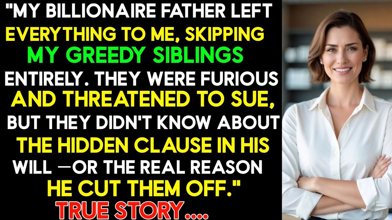 “My Billionaire Dad Left Me Everything… My Siblings Hated It | Epic Family Drama & Revenge