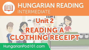 Hungarian Intermediate Reading Practice - Reading a Clothing Receipt