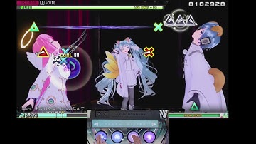 [Switch]Project DIVA Megamix (Arcade Controller): ACUTE EXTREME PERFECT [Hand Cam]