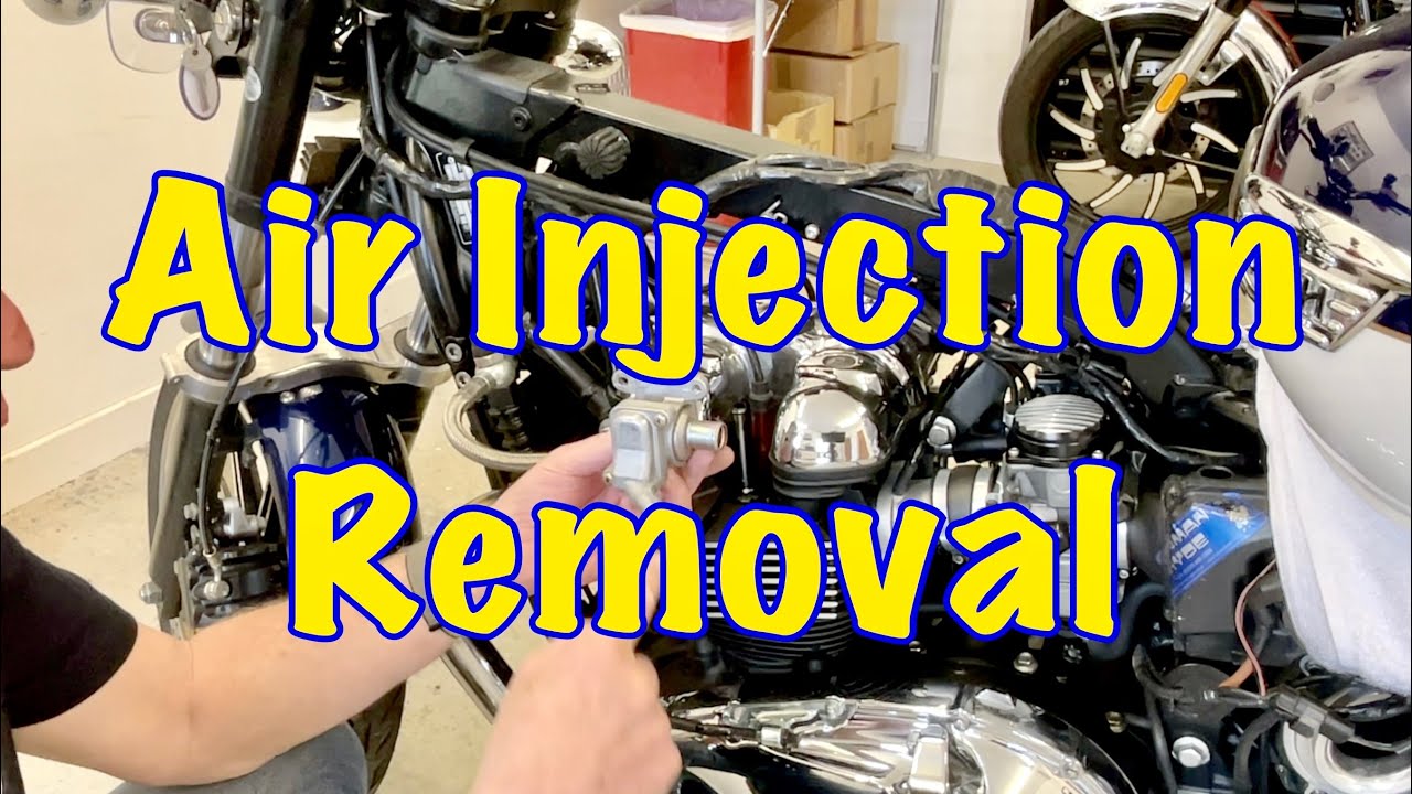 Removal Injection Triumph Bonneville SE 865 - Air Injection Removal - YouTube