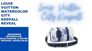 Louis Vuitton Bleu Monogram Watercolor Canvas City Keepall Bag
