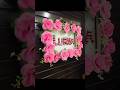 🌸 Handmade Floral Name Frame | Elegant DIY Wall Decor #diy #craftyhome #shortsfeed