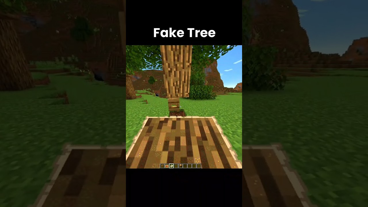 Non Secret Minecraft Tree Base🌳🤯