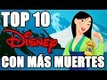 Top 10 Peliculas con más muertes de Disney