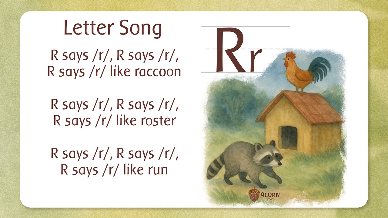 Letter R Alliteration Letter R Song: Waldorf-Inspired Phonics Foundations | Acorn School ...