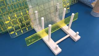 Top Tip Tuesday: IKEA plate rack to store quilting rulers