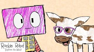 Rookie Robot | Desenhos animados de robôs | Rookie and the Blind Cow | HooplaKidz Tv Brasil