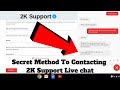 How To Live Chat With 2K Support  Hidden Live Chat NBA ...