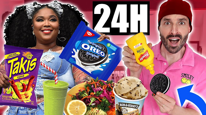 JE MANGE COMME LIZZO pendant 24h (et c'est spécial...)