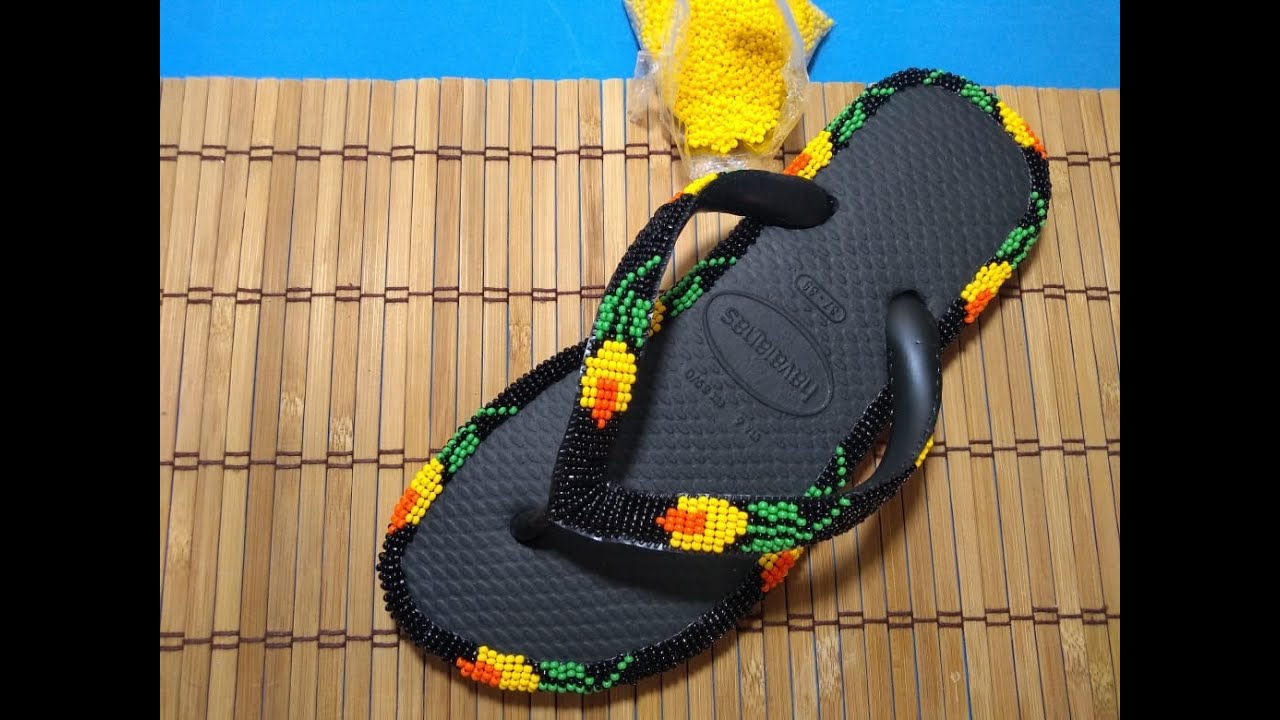 Solado Chinelo Havaianas miçanguinhas (Jablonex 9/0 )