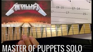 Master of Puppets Solo by Metallica - Guitar Lesson