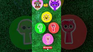 Sprunki Color Challenge  Choose The Right Tube sprunki colorchallenge shorts kidschallenge