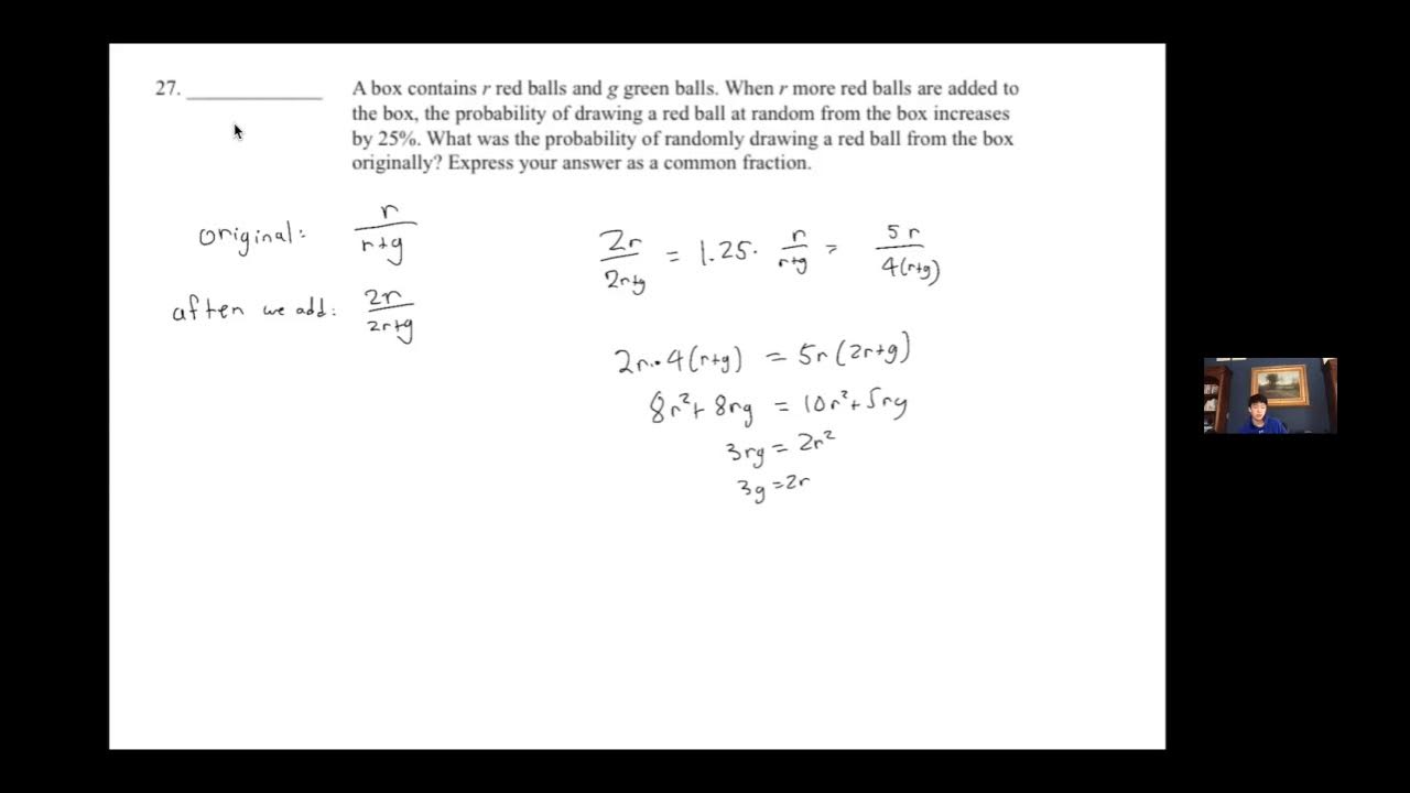 2013 MathCounts State Sprint round 27 YouTube