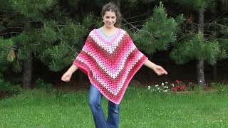 HOW TO CROCHET A PONCHO | Easy Granny Stitch Poncho pattern | #crochet