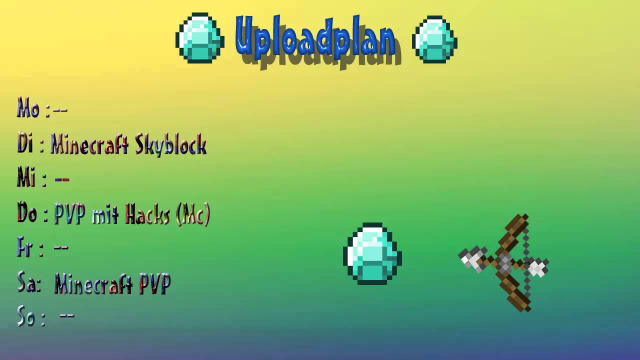 Uploadplan (gilt ab dem 01.09.2014)