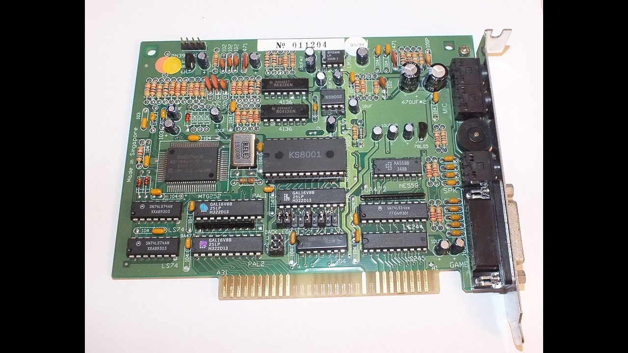 Sound Commander EXII 8bit Sound Card - YouTube