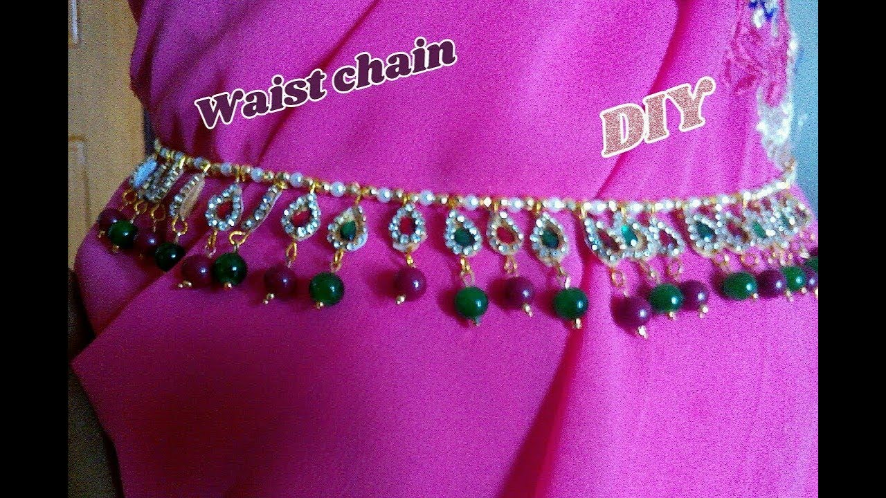 2 in 1 waist chain and long necklace How to make this waist chain jewellery tutorials YouTube