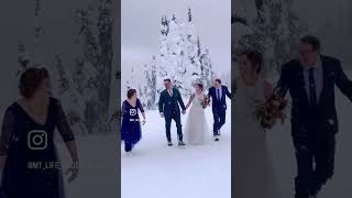 Amazing Winter Elopement At Whitefish Mountain Resort