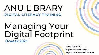 Managing Your Digital Footprint