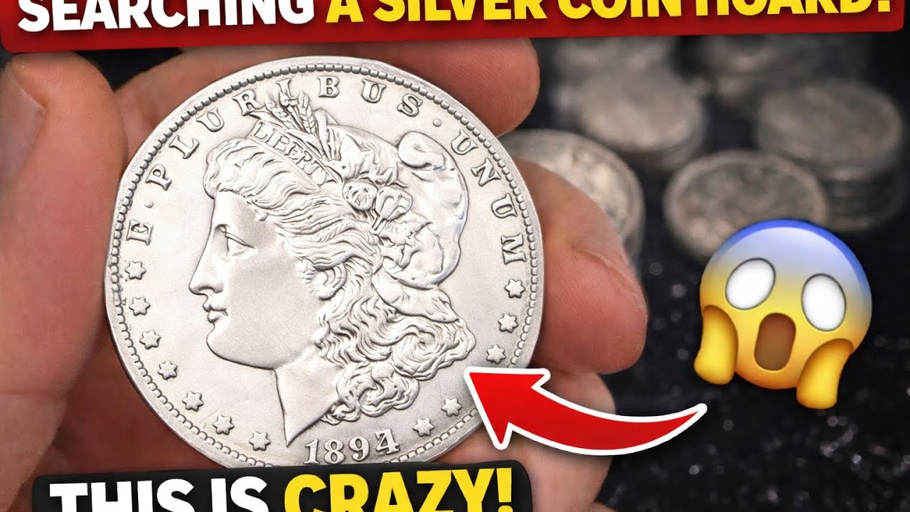 Поиск редких долларов Моргана в кладе серебряных монет | Ключевые даты и ценные находки