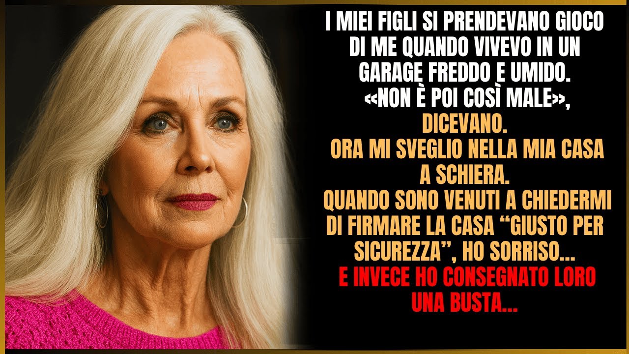 I miei figli ridevano di me nel freddo garage umido: «Non è così male», dicevano. Ora io…