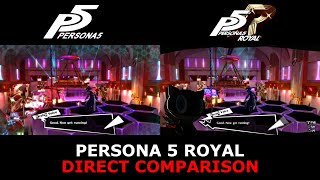 Persona 5 vs Persona 5 Royal Side by Side Direct Comparison #1 | Main Menu, Opening Sequence