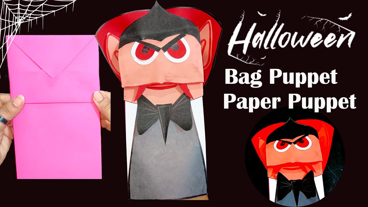 Halloween paper bag Puppet | Halloween Paper Puppet | Art and Craft | paper toy