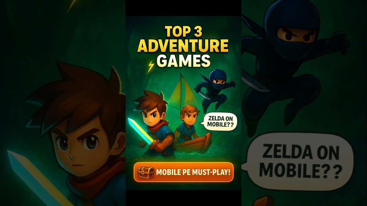 Top 3 Adventure Mobile Games 🔥 You Can't Stop Playing😱