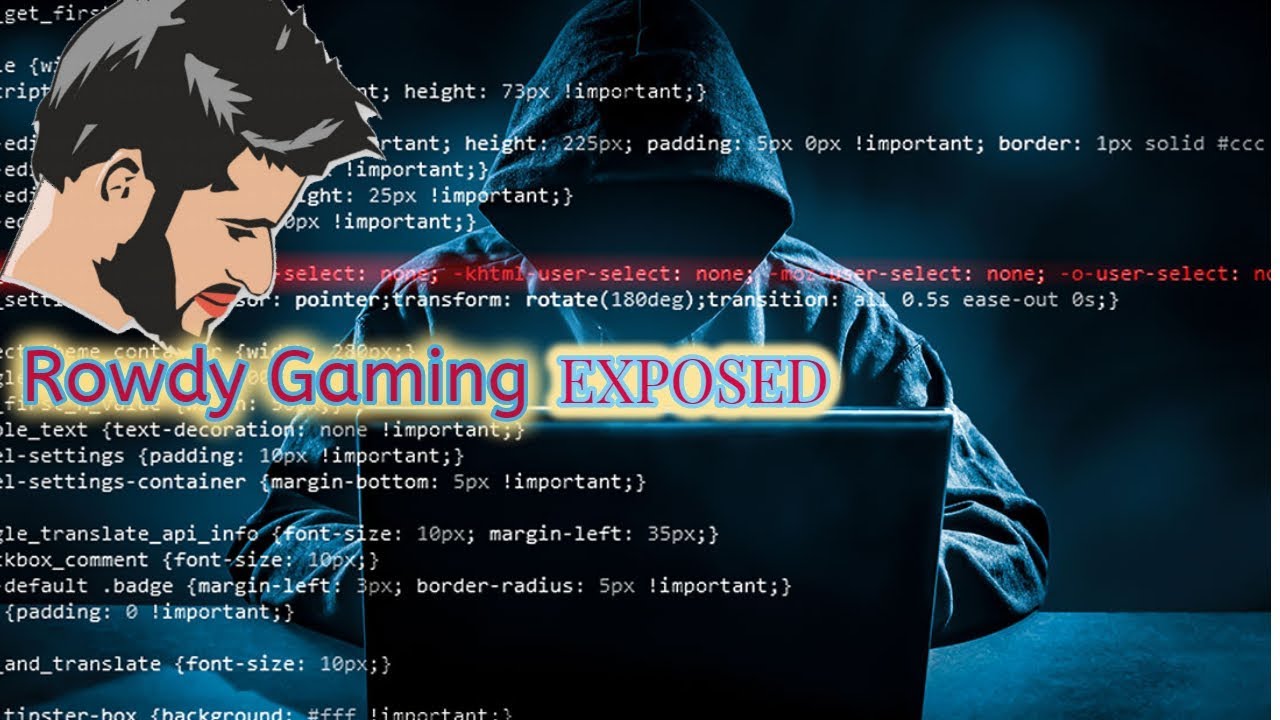 Rowdy Gaming Exposed🔴Caught Using Hacks On live Stream🔴