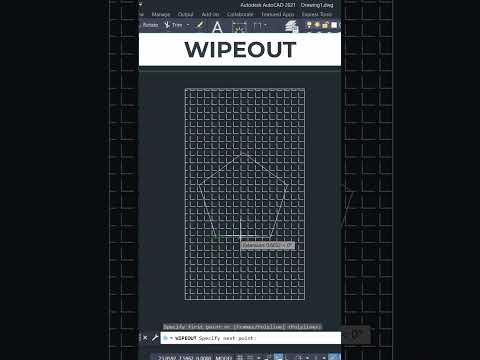 WIPEOUT Command #autocadtips