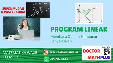 Program Linear Matematika Umum Kelas 11 (PART 2) : Menentukan Sistem Pertidaksamaan