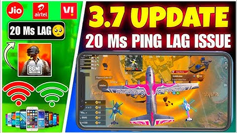 3.7 UPDATE 🔥 20 MS PING LAG ISSUE🙂| HOW TO FIX PING IN BGMI LAG♨️
