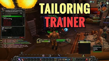 Ironforge Tailoring Trainer Location (WoW Classic)