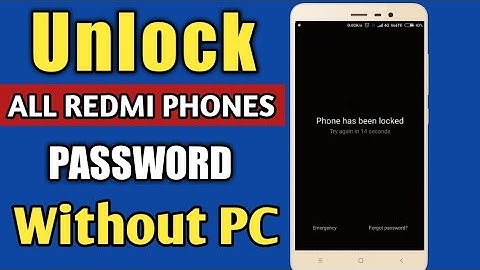 How to unlock fingerprint lock in Redmi note 4 and all Redmi phones.