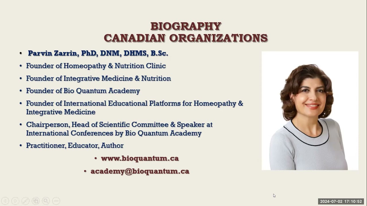 Homeopathic Case Studies with Dr Parvin Zarrin