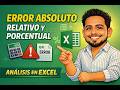 Error absoluto, relativo y porcentual en Excel