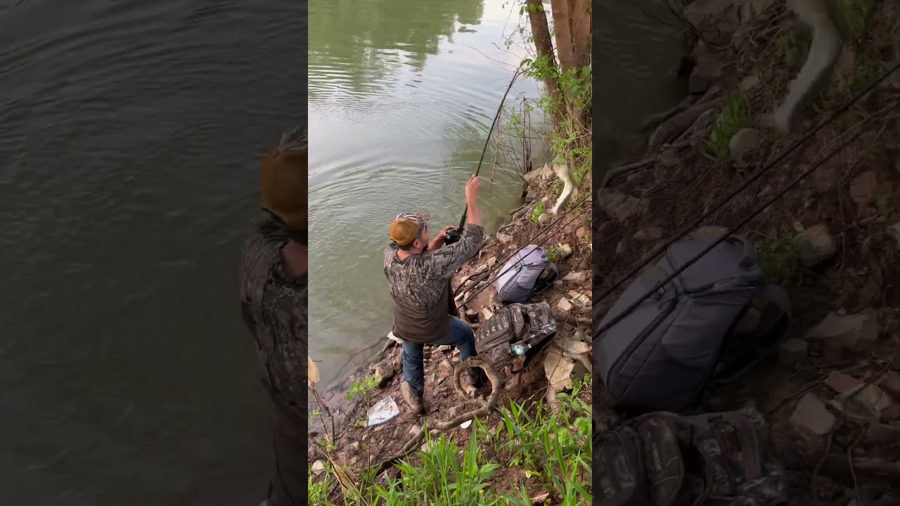 Dad catching some bait 