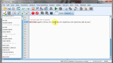 Recoding in SPSS using syntax